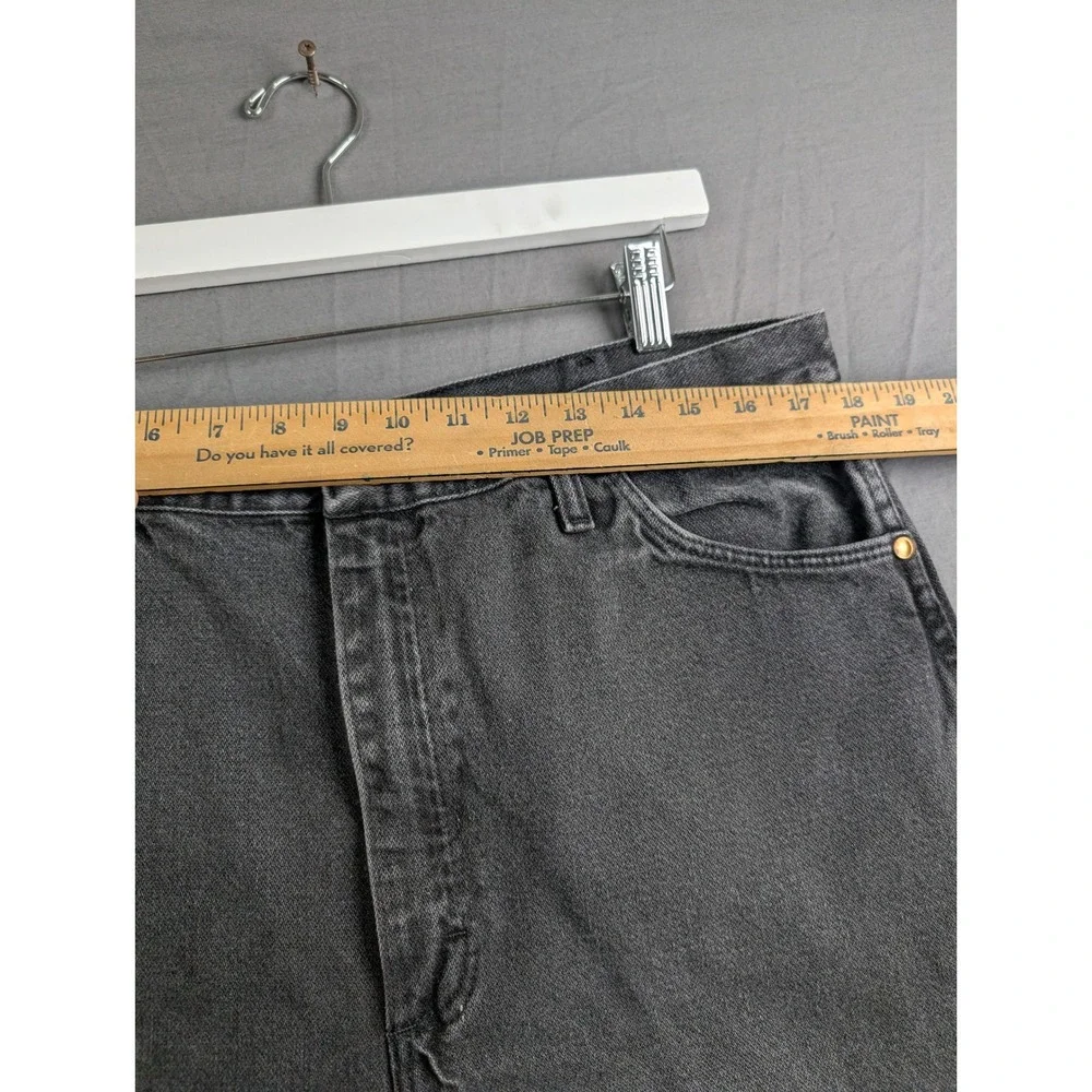 Wrangler 936WBK Slim Fit Cowboy‎ Cut Jeans Mens 38x32 Black Denim